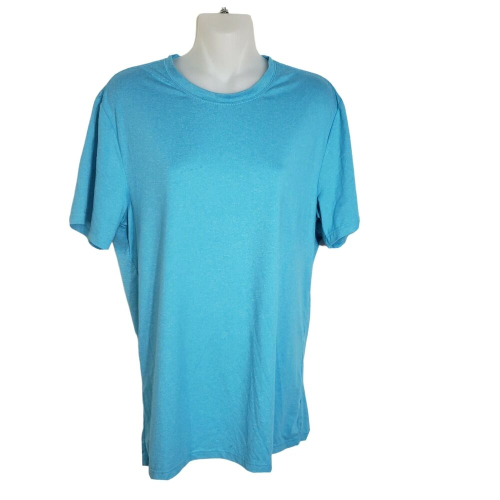 32 Degrees Cool Women's T Shirt Tee Medium Teal Short Sleeve Crew Neck Stretch